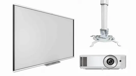 Интерактивная доска SMART SBM787V с проектором EXD203STW и креплением DSM-14kw