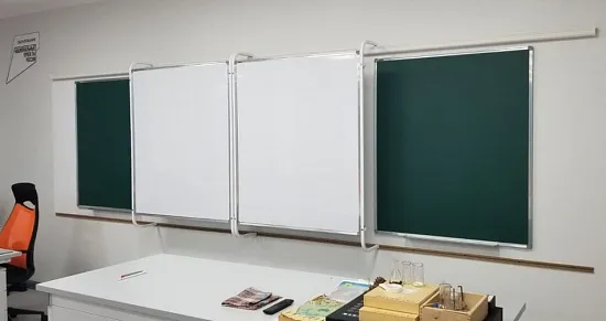 Рельсовая система PolyGlide Boards Slide МОНО-2 для ЖК/ИД 65/75; КР 230 (Р-маркер; Н-мел)